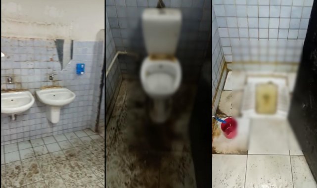 Mevlevihane Camii'nin tuvaletleri görenleri hayrete düşürüyor